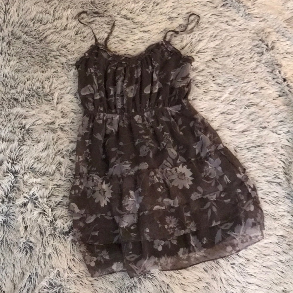 [ American Eagle ] Grey Flowy Cocktail Dress